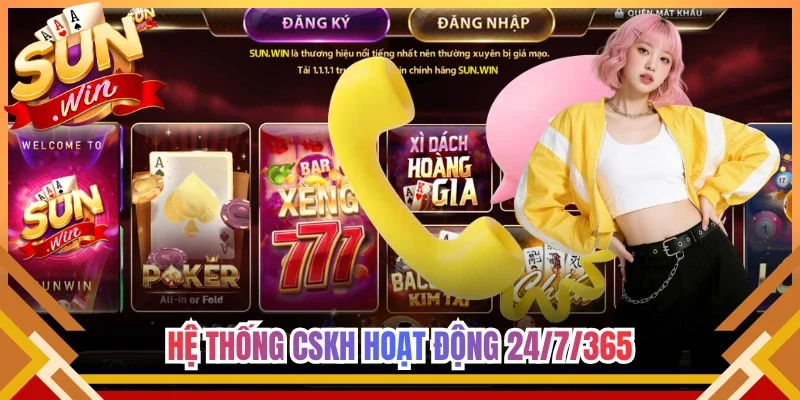 Hệ thống CSKH hoạt động xuyên suốt 24/7/365